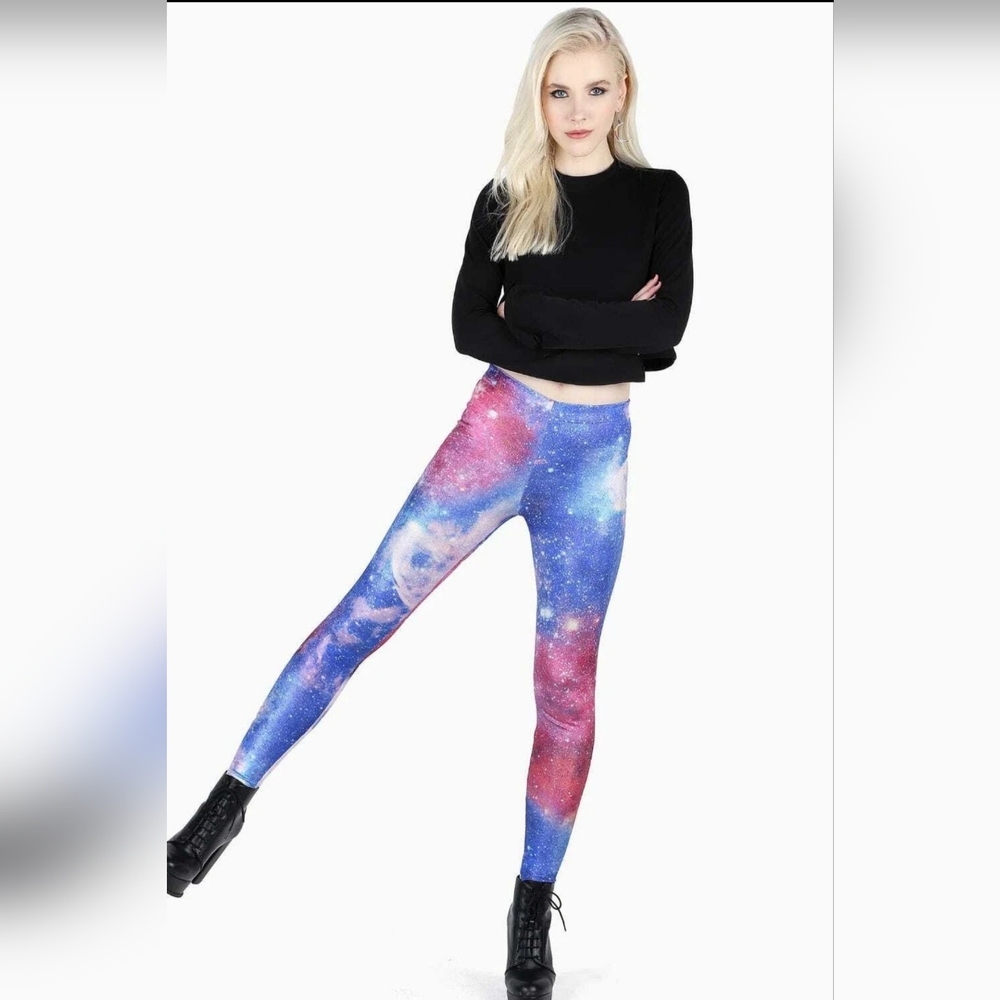 Blackmilk M Holographic Iced Angel Galaxy Leggings
